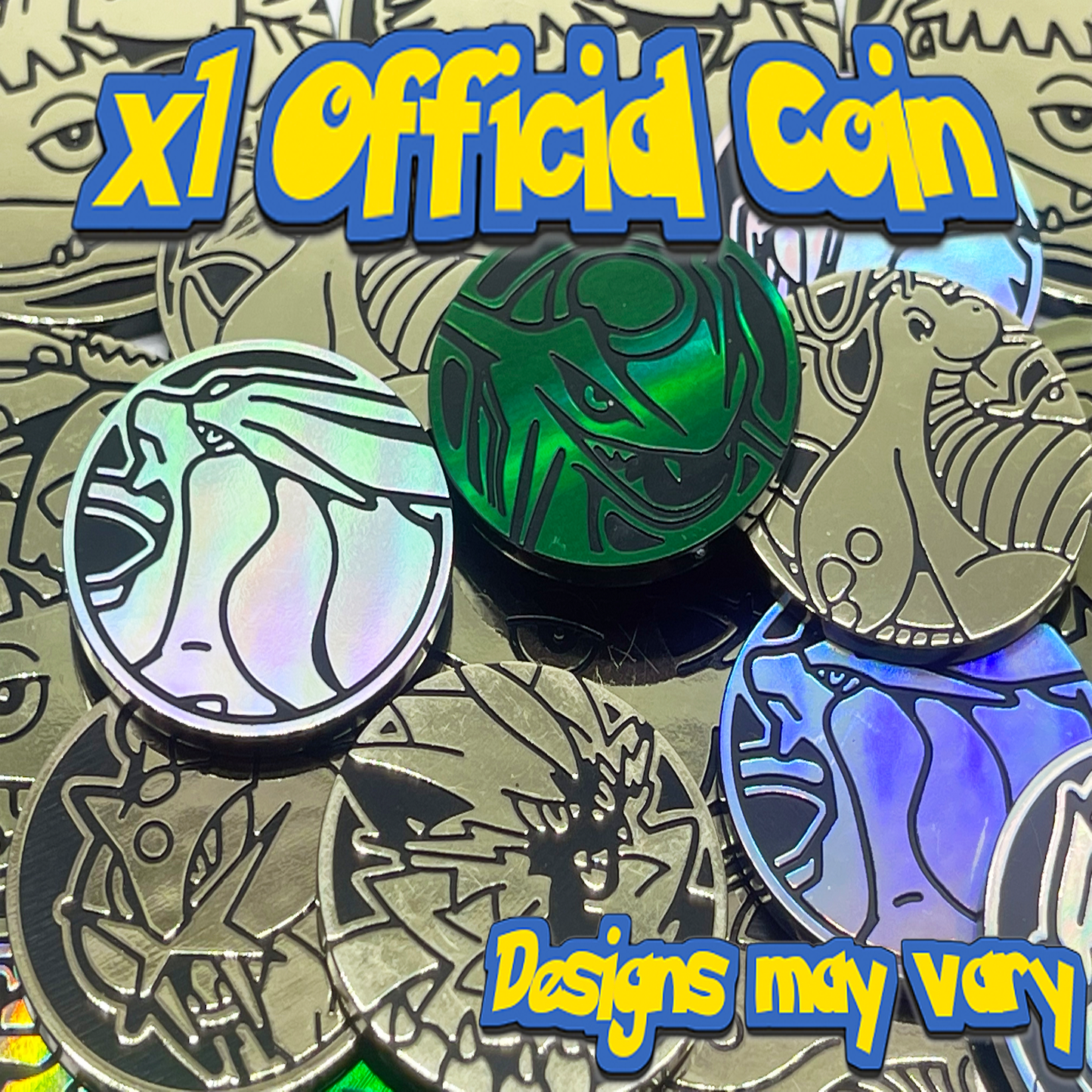 Ultimate Shiny Mini Tin Bundle - 50 Random Cards Guaranteed: 10 Holos, 1 Rare Shiny, 1 Coin & The Toy Box Card - Compatible with Pokemon TCG
