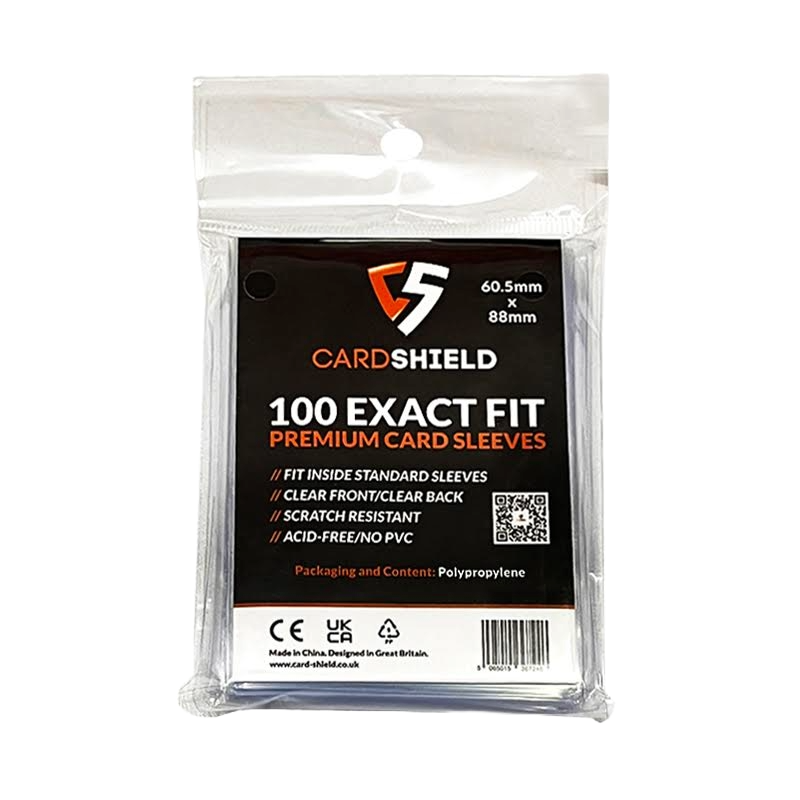 x100 pochettes pour cartes Premium Exact Fit 60,5x88mm
