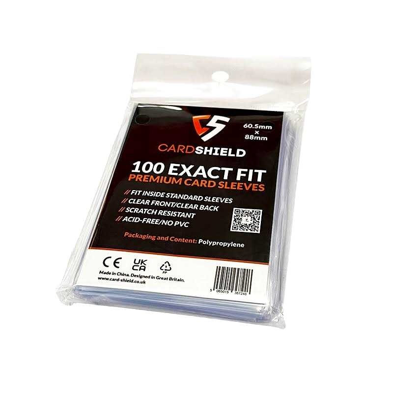 x100 pochettes pour cartes Premium Exact Fit 60,5x88mm