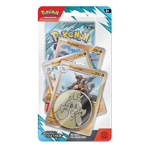 Pokémon TCG:  Journey Together Rhyperior Premium Checklane Blister *PRE-ORDER