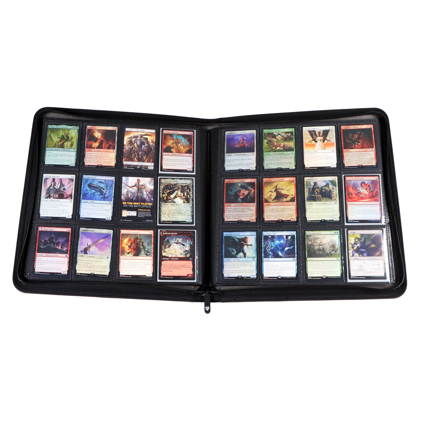 Classeur zippé de qualité supérieure à 12 pochettes