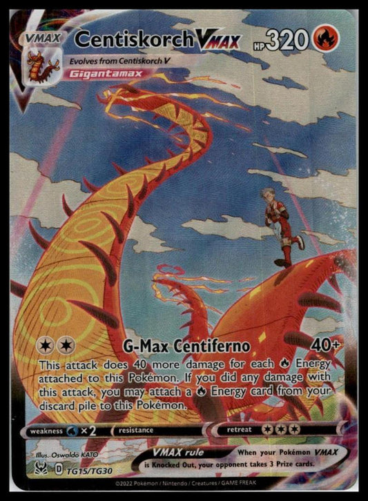 Centiskorch VMAX Ultra Rare TG15/TG30 SWSH11: Lost Origin Trainer Gallery Pokémon 000095