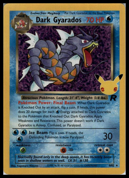 Dark Gyarados 8/82 Celebrations: Classic Collection Pokémon 000099