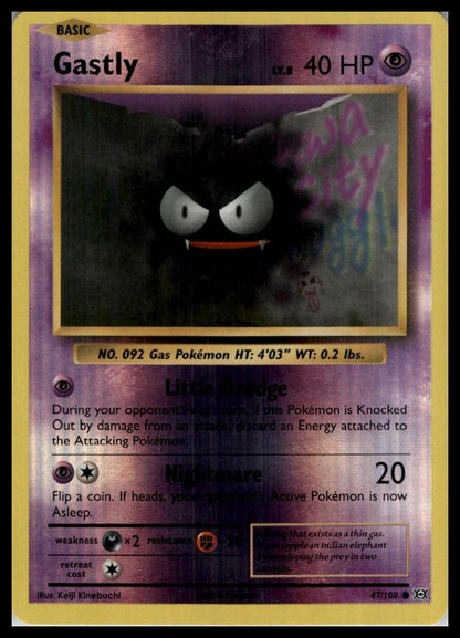 Gastly Common 47/108 XY - Evolutions Reverse Holo Pokemon 000180