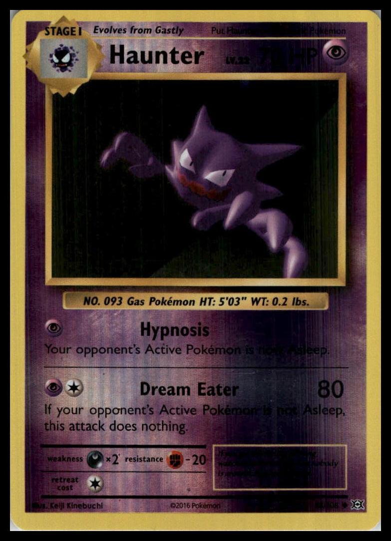 Haunter Uncommon 48/108 XY - Evolutions Reverse Holo Pokemon 000181