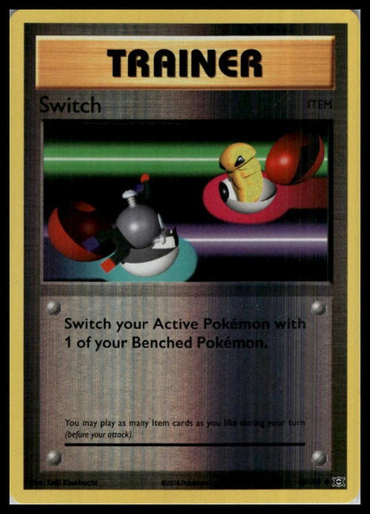 Switch Uncommon 88/108 XY - Evolutions Reverse Holo Pokemon 000184