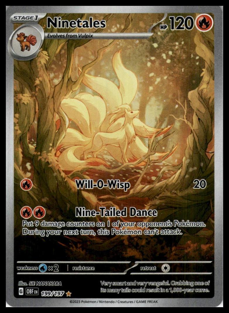 Ninetales 199/197 SV03: Obsidian Flames Pokemon 000200