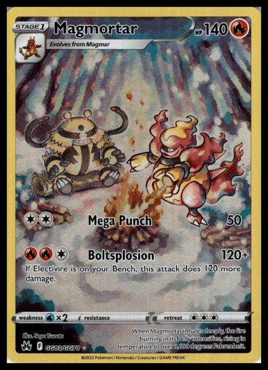 Magmortar Ultra Rare GG03/GG70 Crown Zenith: Galarian Gallery Pokemon 000203