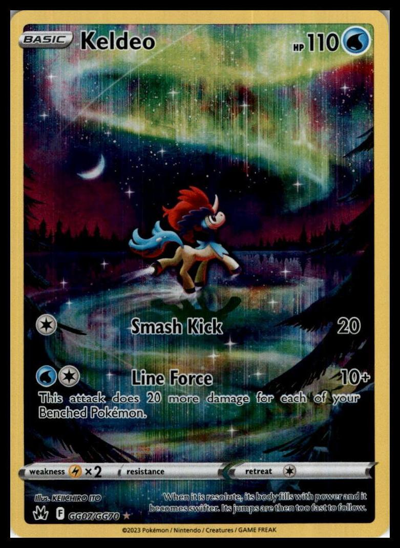 Keldeo Ultra Rare GG07/GG70 Crown Zenith: Galarian Gallery Pokemon 000220