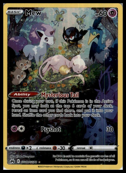 Mew Ultra Rare GG10/GG70 Crown Zenith: Galarian Gallery Pokemon 000222