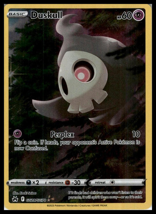 Duskull Ultra Rare GG28/GG70 Crown Zenith: Galarian Gallery Pokemon 000233