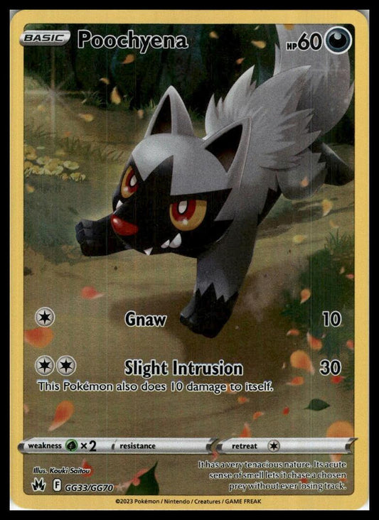 Poochyena Ultra Rare GG33/GG70 Crown Zenith: Galarian Gallery Pokemon 000239