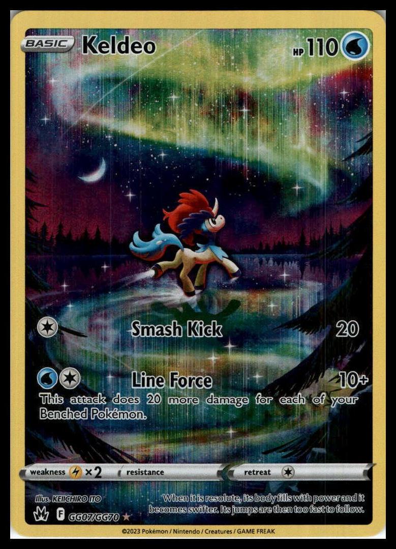 Keldeo Ultra Rare GG07/GG70 Crown Zenith: Galarian Gallery Pokemon 000241
