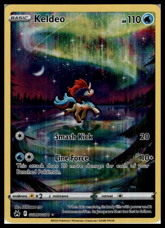 Keldeo Ultra Rare GG07/GG70 Crown Zenith: Galarian Gallery Pokemon 000241