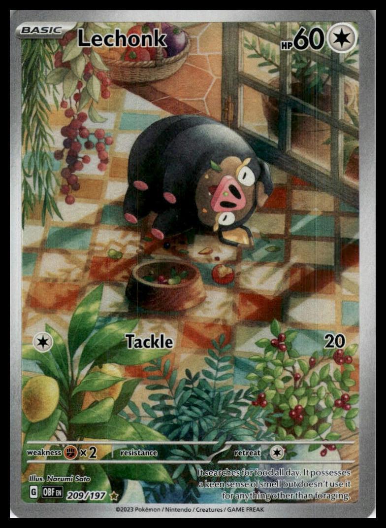 Lechonk 209/197 SV03: Obsidian Flames Pokemon 000243