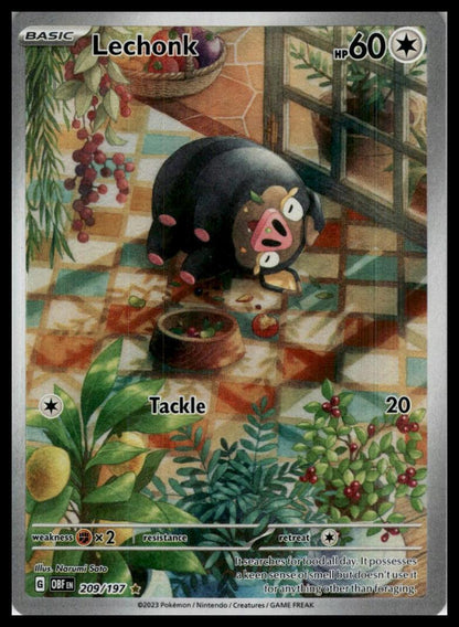 Lechonk 209/197 SV03: Obsidian Flames Pokemon 000243