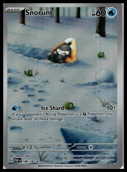 Snorunt 188/182 SV04: Paradox Rift Pokemon 000246