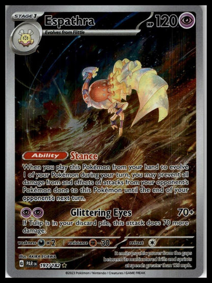 Espathra 197/182 SV04: Paradox Rift Pokemon 000247