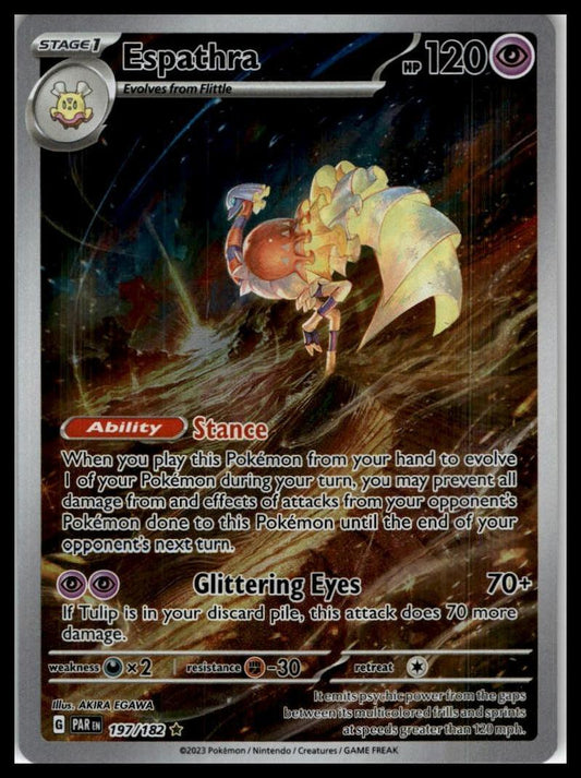 Espathra 197/182 SV04: Paradox Rift Pokemon 000247