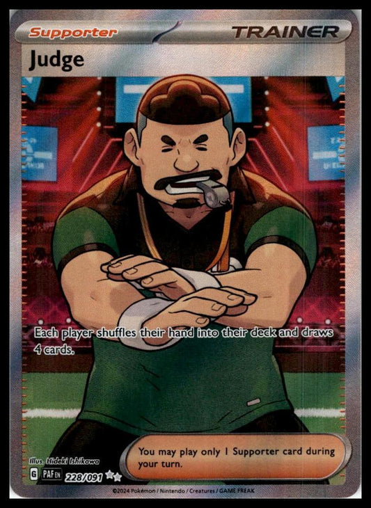 Judge Ultra Rare 228/091 SV: Paldean Fates Pokemon 000253