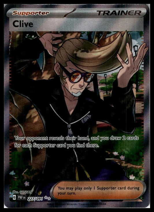 Clive Ultra Rare 227/091 SV: Paldean Fates Pokemon 000255