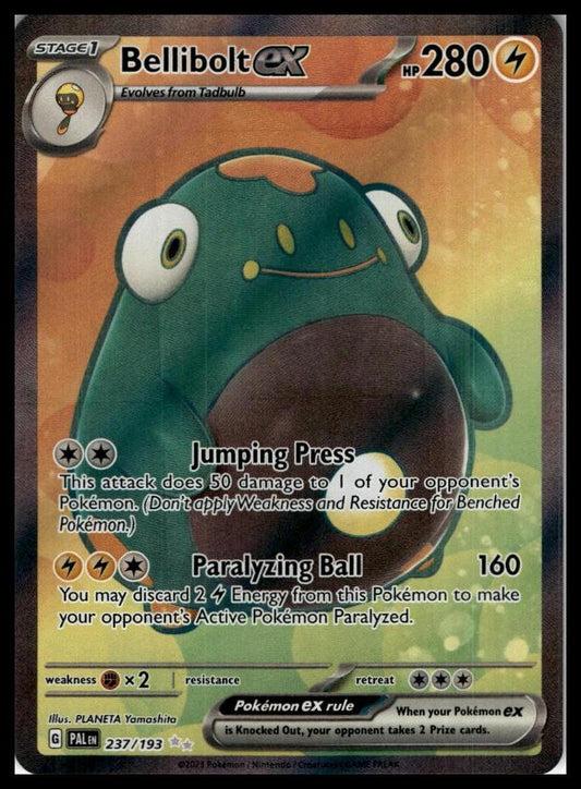 Bellibolt ex Ultra Rare 237/193 SV02: Paldea Evolved Pokemon 000256