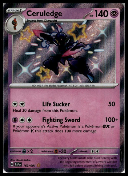 Ceruledge 162/091 SV: Paldean Fates Pokemon 000263