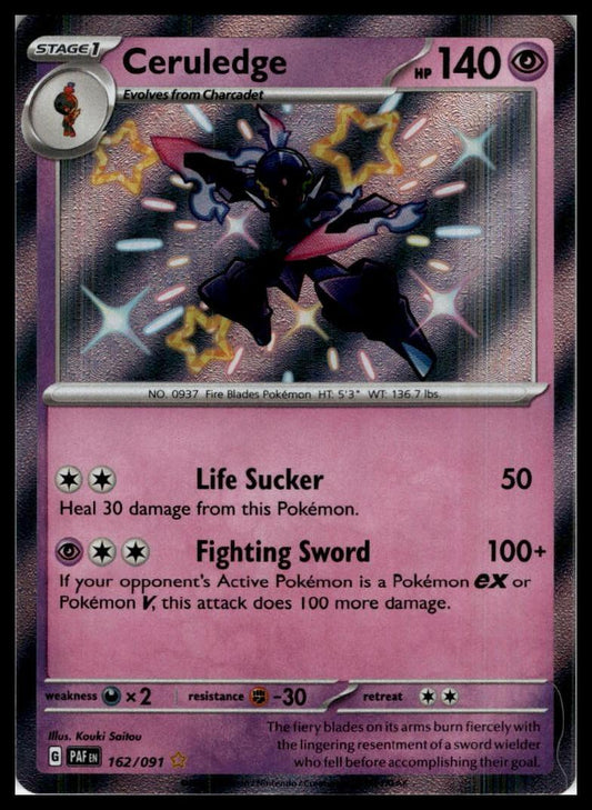 Ceruledge 162/091 SV: Paldean Fates Pokemon 000263