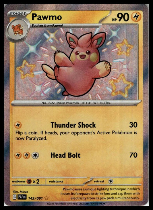 Pawmo 143/091 SV: Paldean Fates Pokemon 000266