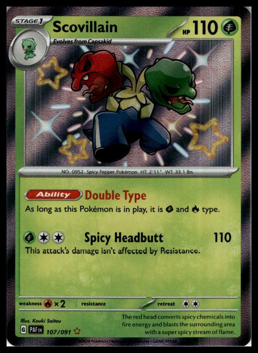 Scovillain 107/091 SV: Paldean Fates Pokémon 000269