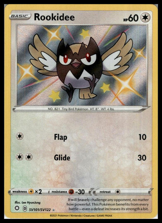 Rookidee Shiny Holo Rare SV101/SV122 Shining Fates: Shiny Vault Pokémon 000287