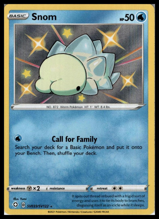 Snom Shiny Holo Rare SV033/SV122 Shining Fates: Shiny Vault Pokémon 000296