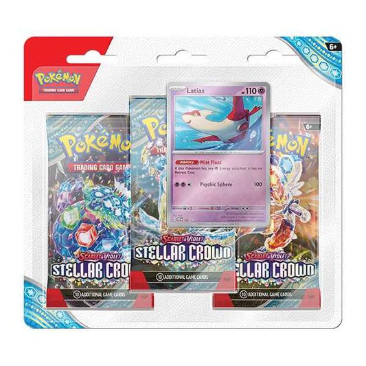 Pokémon Stellar Crown 3 Booster Packs & Latias Promo Card