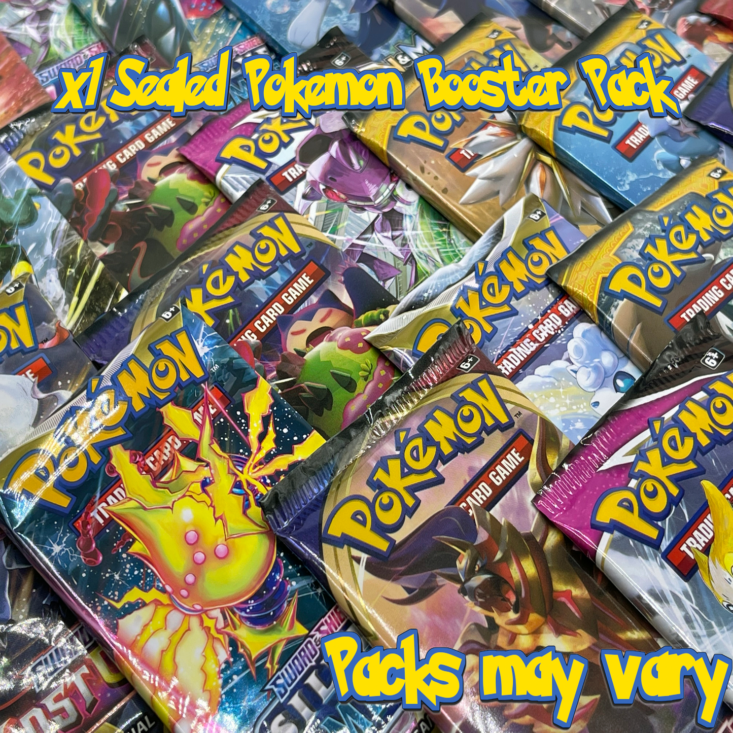 Pokémon Mini Tin Bundle – 50 cartes Pokémon assorties, x1 booster scellé, x1 carte ultra rare et pièce de jeu