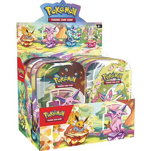 Pokémon TCG: Prismatic Evolutions - Mini Tin - Display (8 Mini Tins)