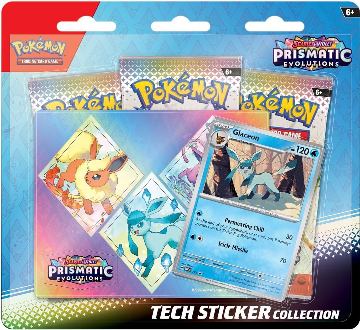Pokémon TCG: Prismatic Evolutions Tech Sticker Collection (Set of 3)