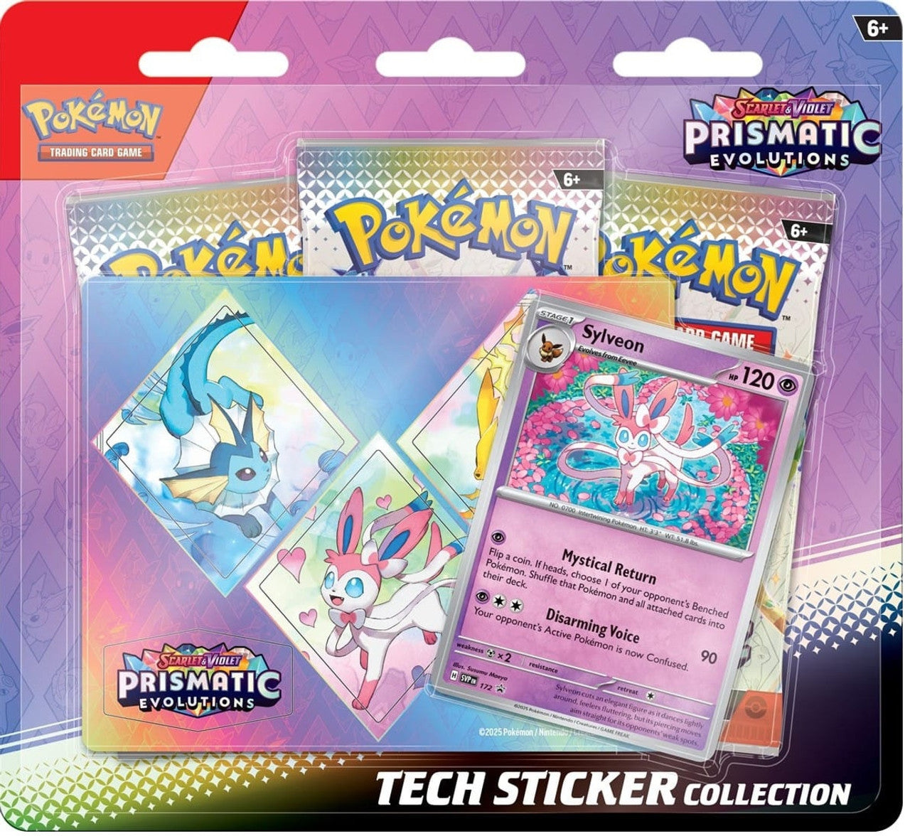 Pokémon TCG: Prismatic Evolutions Tech Sticker Collection (Set of 3)