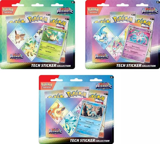 Pokémon TCG: Prismatic Evolutions Tech Sticker Collection (Set of 3)